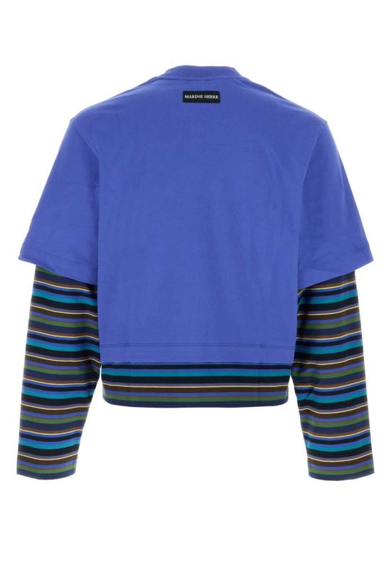 26SS 마린세르 반팔 티셔츠 UTT012ADJER0010 BL50 Blue - MARINE SERRE