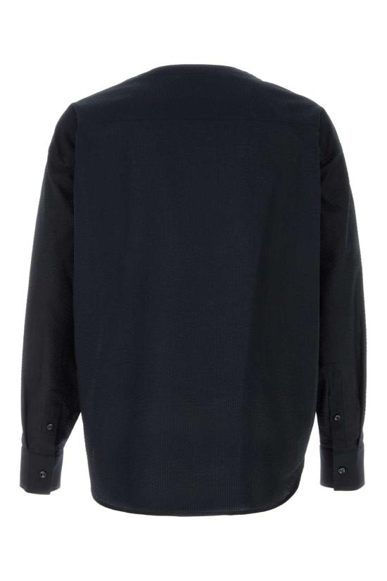 26SS 조르지오 아르마니 긴팔 셔츠 GM003497TE11186 UB115 Black - GIORGIO ARMANI