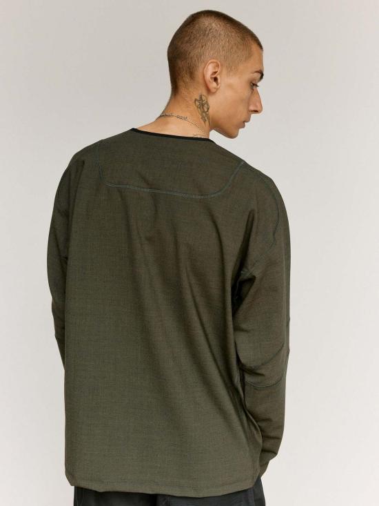  쥐알텐케이 탑 Gr10 K 울 오버록 긴팔 - GR10K