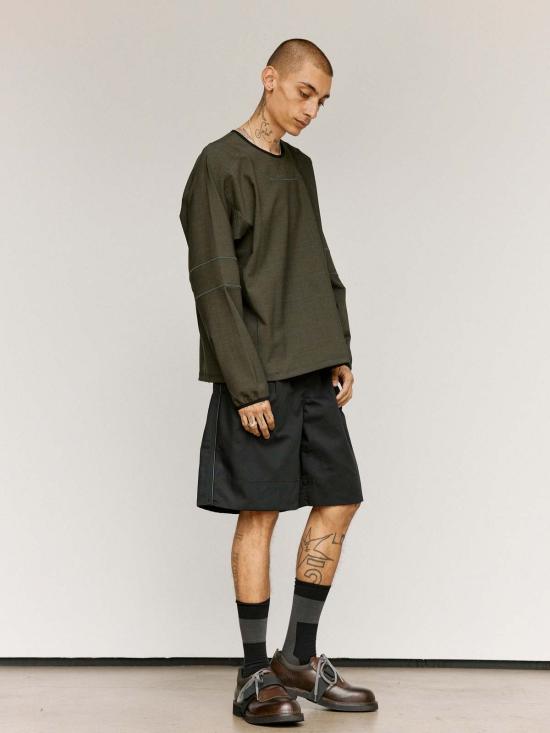  쥐알텐케이 탑 Gr10 K 울 오버록 긴팔