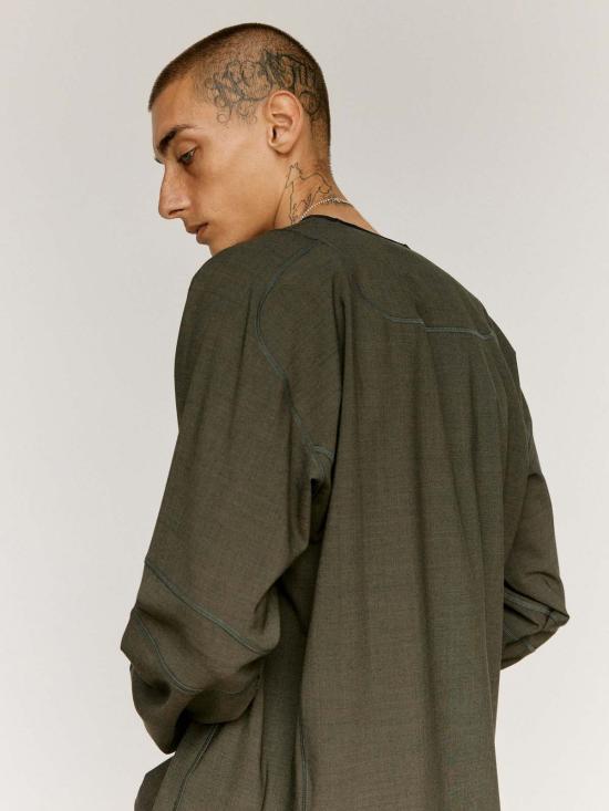  쥐알텐케이 탑 Gr10 K 울 오버록 긴팔 - GR10K