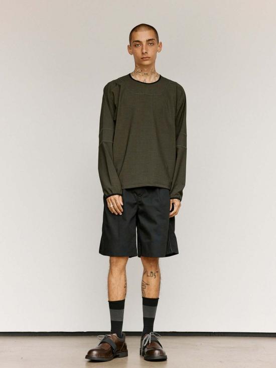  쥐알텐케이 탑 Gr10 K 울 오버록 긴팔 - GR10K