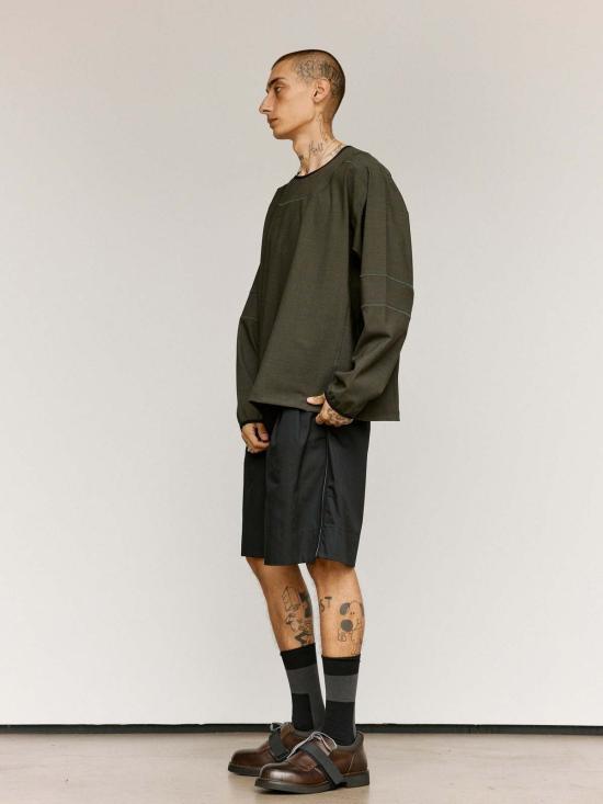  쥐알텐케이 탑 Gr10 K 울 오버록 긴팔 - GR10K