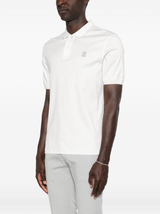 26SS 브루넬로 쿠치넬리 폴로 티셔츠 M0B139779G CC984 White - BRUNELLO CUCINELLI