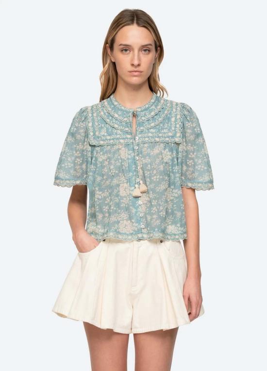  씨뉴욕 블라우스 씨 니 키르스텐 S/S 탑 스카이 - SEA NY