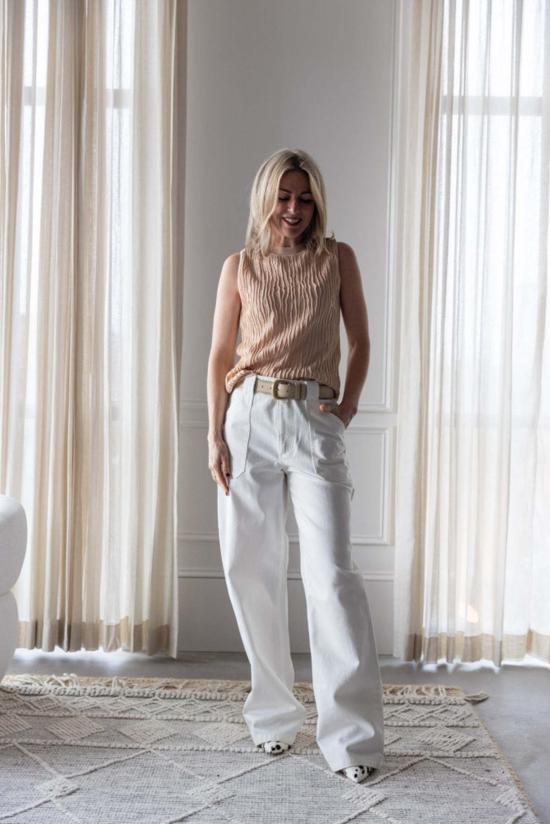  세로야 팬츠 세르.오.야 앙젤리크  화이트 - SER.O.YA