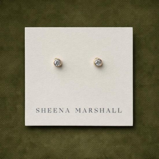  쉬나 마샬 주얼리 이어링 아스터 베젤 스터드 귀걸이 - SHEENA MARSHALL JEWELRY
