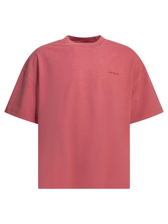 26SS 칼하트 WIP 숏슬리브 벤톤 티셔츠 I0355903IJ GD Fuchsia