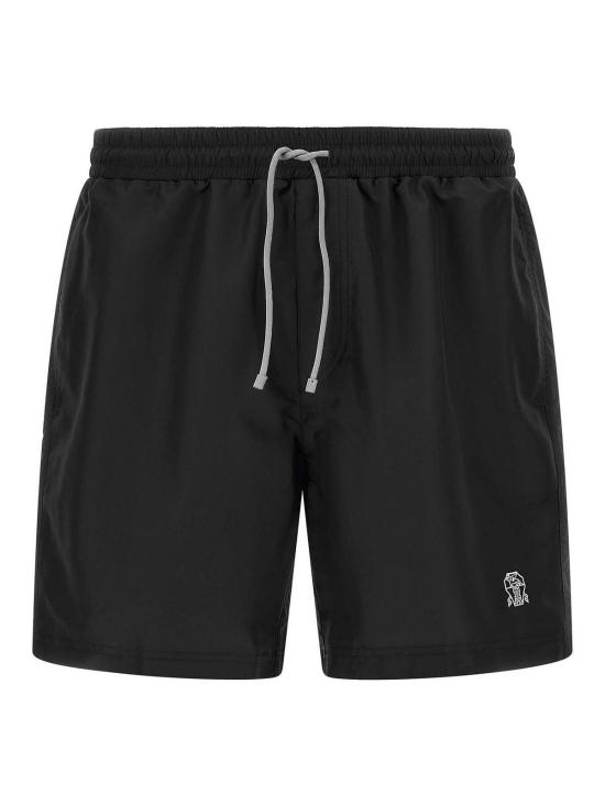26SS 브루넬로 쿠치넬리 로고 스윔 팬츠 MW817043CZ300 Black