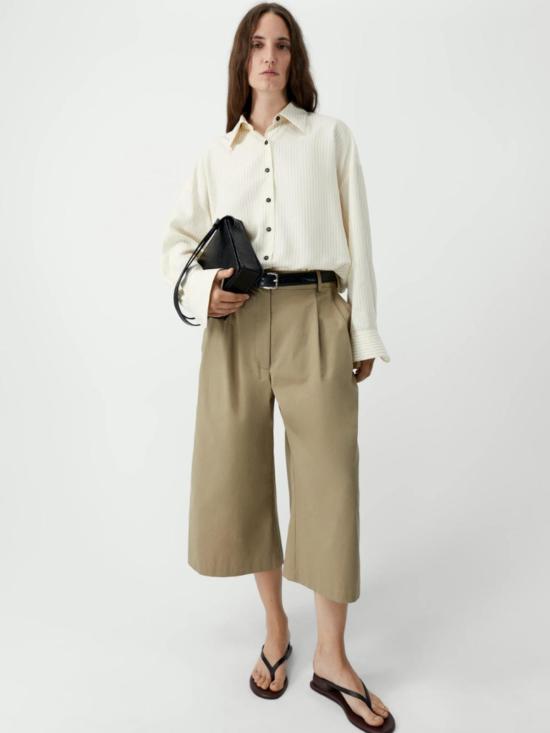  코데라 탑 코르데라 오버사이즈 펜슬 스트라이프 셔츠 - CORDERA