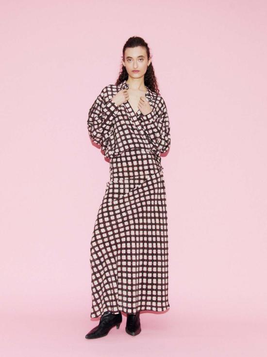  실크 런드리 탑 CDC 크로스오버 셔츠 - SILK LAUNDRY