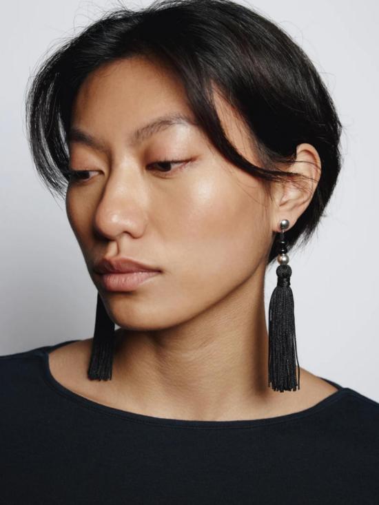  울프 시러스 이어링 울프 서커스 미리암 스털링 실버 오닉스 귀걸이 - WOLF CIRUS