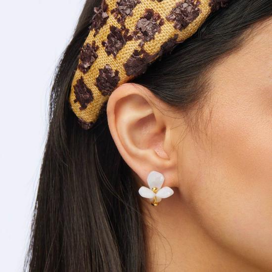  레레 사도히 이어링 르 르 사도기 자개 트릴리움 스터드 귀걸이 - LELE SADOUGHI