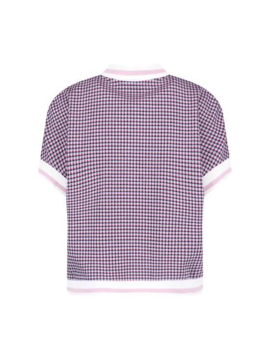  마르니 반팔 티셔츠 로고 폴로 셔츠 퍼플 - MARNI