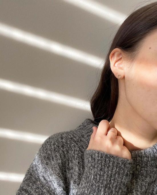  Sheena Marshall Jewelry 이어링 쉬나 마샬 주얼리 마고 쁘띠 서클 스터드 | 골드 필드 - OTHER BRANDS