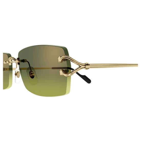 26SS 까르띠에 선글라스 CT0550S 006 GOLD GOLD GREEN - CARTIER