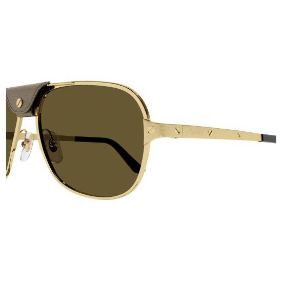 25FW 까르띠에 선글라스 CT0165S 011 GOLD GOLD BROWN