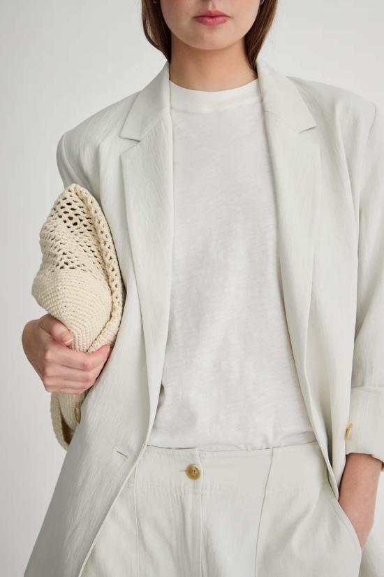  어피스 어파트 자켓 엘사 더블 브레스티드 블레이저 버치 - APIECE APART