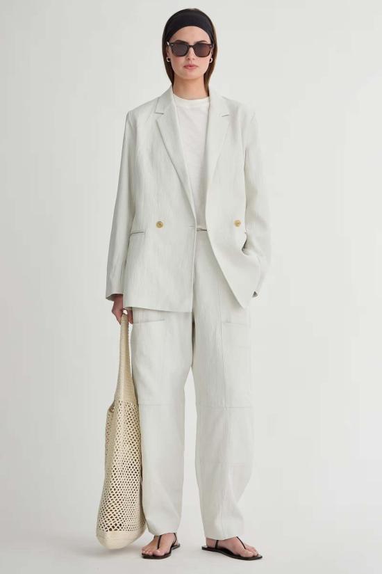  어피스 어파트 자켓 엘사 더블 브레스티드 블레이저 버치