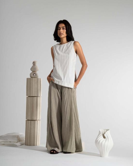  퓨처 클래식스 스트레이트 팬츠 퓨처 클래식 크링클 플루이드 팬츠 - FUTURE CLASSICS