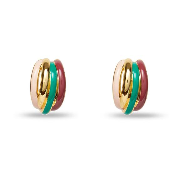  레레 사도히 이어링 르 르 사도기 제이드 멀티 스태킹 후프