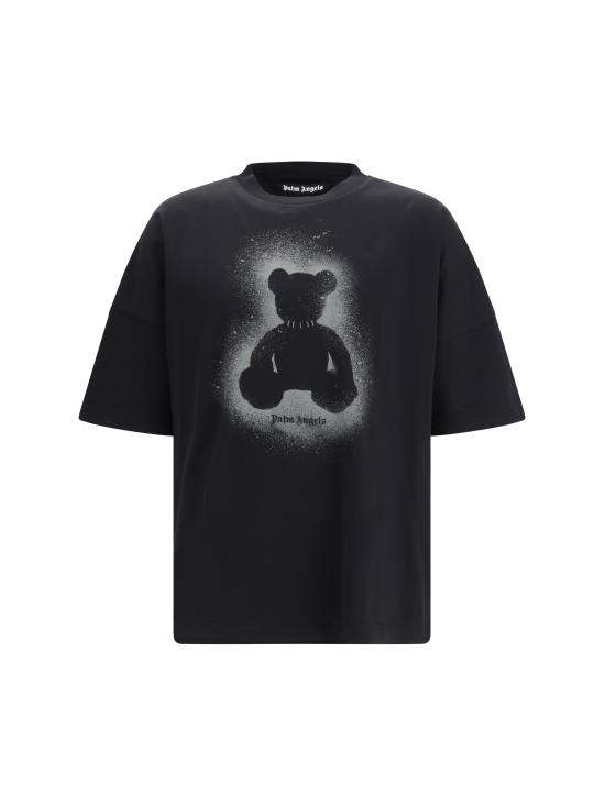 26SS 팜앤젤스 반팔 티셔츠 PMAA10BS26JER002 1007 BLACK