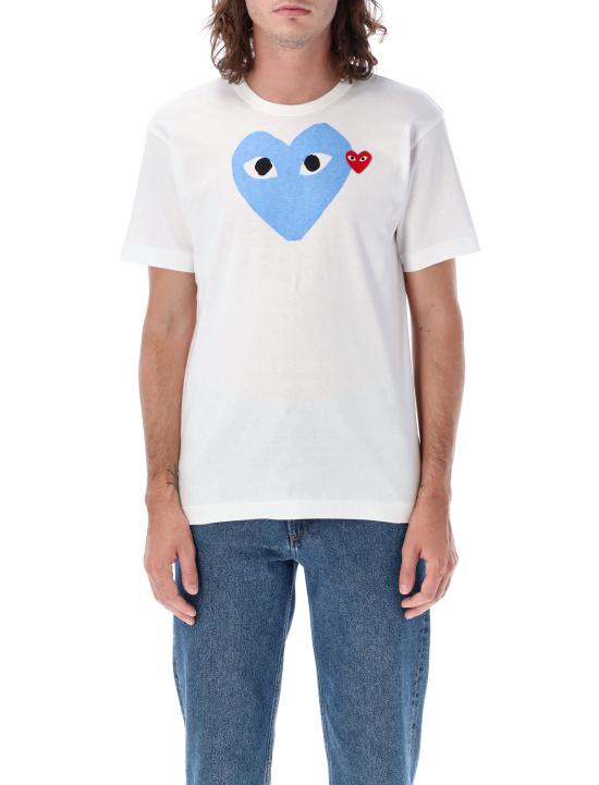 26SS 꼼데가르송 반팔 티셔츠 AX T106 051 2 Blue - COMME DES GARCONS