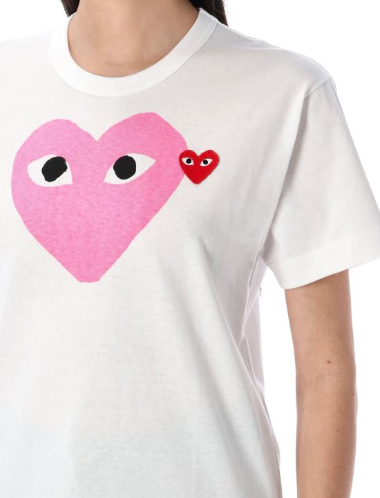 26SS 꼼데가르송 반팔 티셔츠 AX T106 051 4 Rosa - COMME DES GARCONS