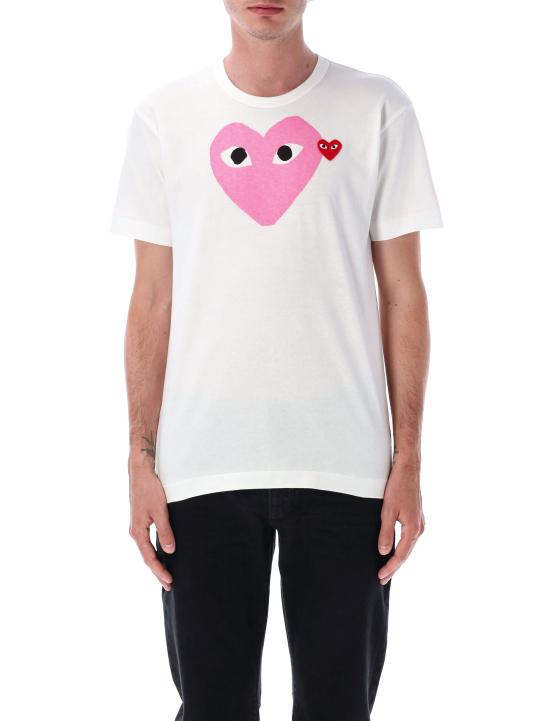 26SS 꼼데가르송 반팔 티셔츠 AX T106 051 4 Rosa - COMME DES GARCONS