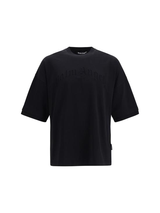 26SS 팜앤젤스 반팔 티셔츠 PMAA10QS26JER001 1010 BLACK