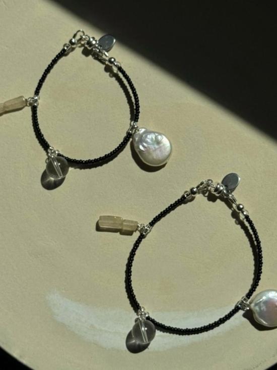  씨 앤 패턴 팔찌 바다 + 패턴 보석 참 - SEA & PATTERN