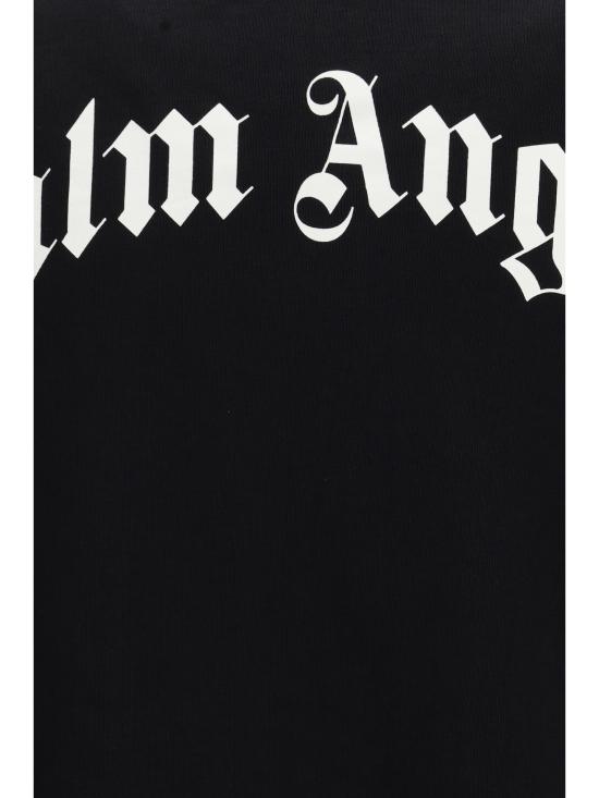 26SS 팜앤젤스 후드 티셔츠 PMBA08JS26FLE004 1003 BLACK - PALM ANGELS