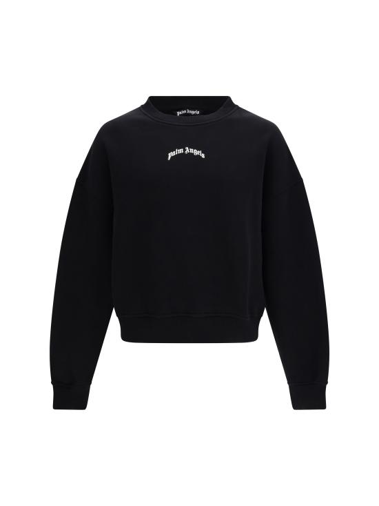 26SS 팜앤젤스 후드 티셔츠 PMBA08JS26FLE004 1003 BLACK