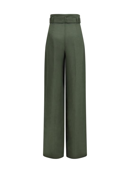 26SS 막스마라 스튜디오 스트레이트 팬츠 2616131092600 037 GREEN - MAX MARA STUDIO