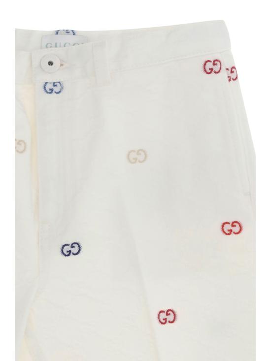 26SS [키즈] 구찌 쇼츠/버뮤다 854002XDDFC 9066 WHITE - GUCCI