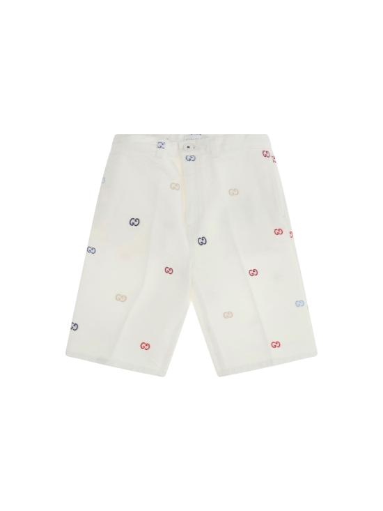 26SS [키즈] 구찌 쇼츠/버뮤다 854002XDDFC 9066 WHITE