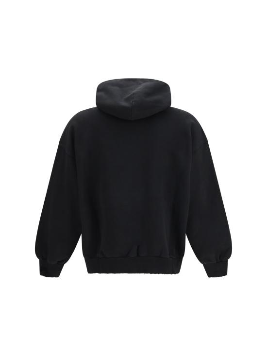 26SS 발렌시아가 후드 티셔츠 871956TUVI9 1000 BLACK - BALENCIAGA