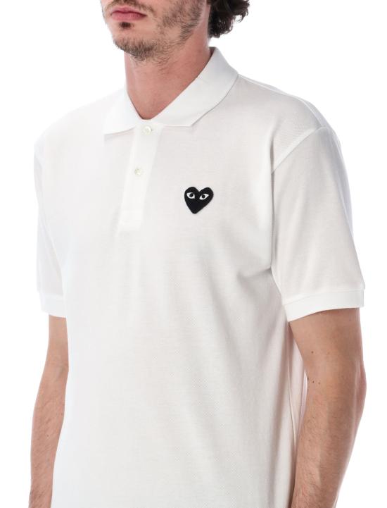 26SS 꼼데가르송 폴로 티셔츠 AX T066 051 2 Bianco - COMME DES GARCONS