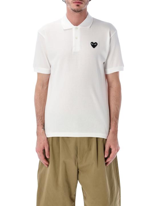 26SS 꼼데가르송 폴로 티셔츠 AX T066 051 2 Bianco