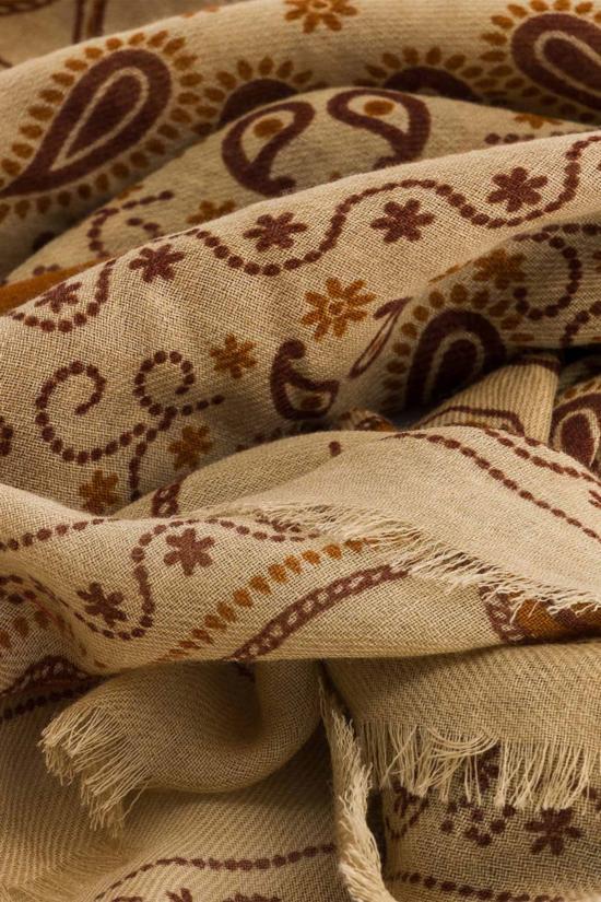  메종 르콩트 플라망 머플러/스카프 Maison Lecomte Flament 파 웨스트 울 실크 블렌드 반다나 스카프 - MAISON LECOMTE FLAMENT