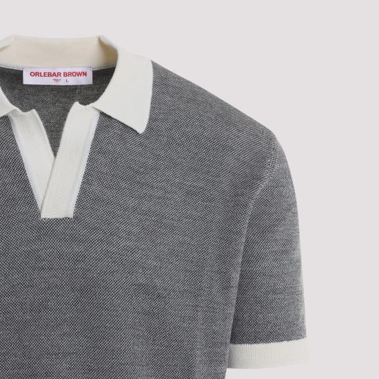 26SS 올레바 브라운 폴로 티셔츠 281779 CHARCOAL WHITE SAND - ORLEBAR BROWN