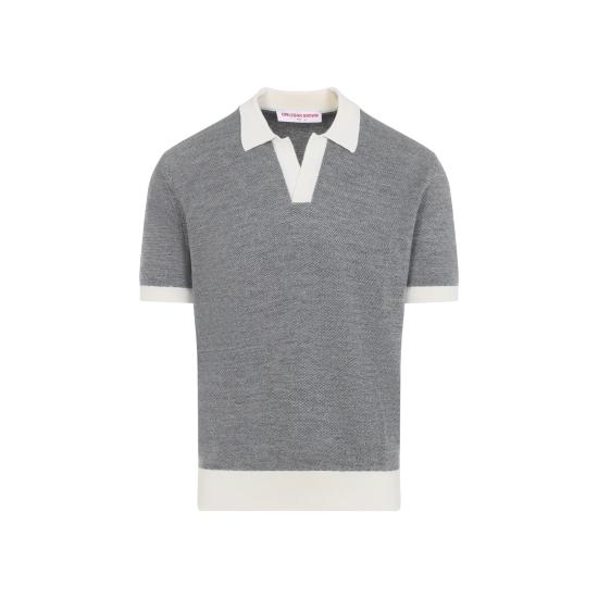 26SS 올레바 브라운 폴로 티셔츠 281779 CHARCOAL WHITE SAND - ORLEBAR BROWN