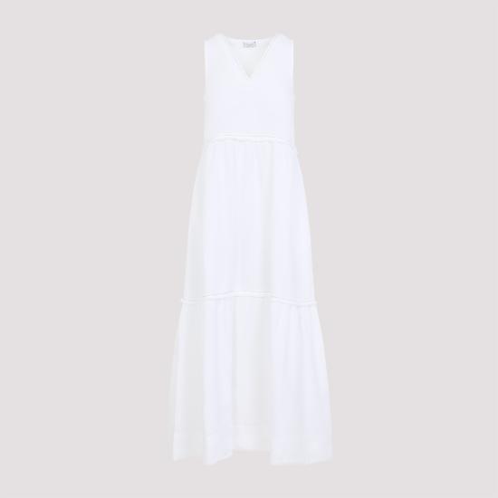 26SS 페세리코 롱 원피스 M02407T0 01617 100 BIANCO LUCE - PESERICO