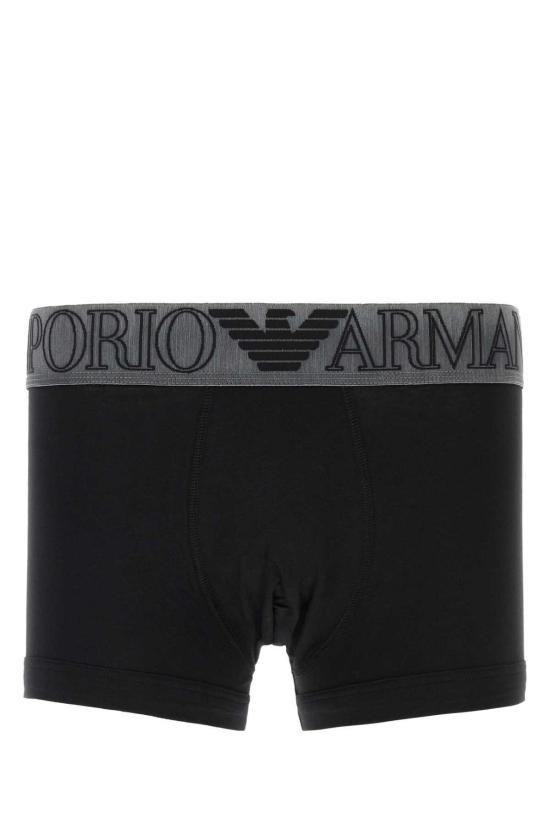  엠포리오 아르마니 언더웨어 스트레치 코튼 복서 블랙