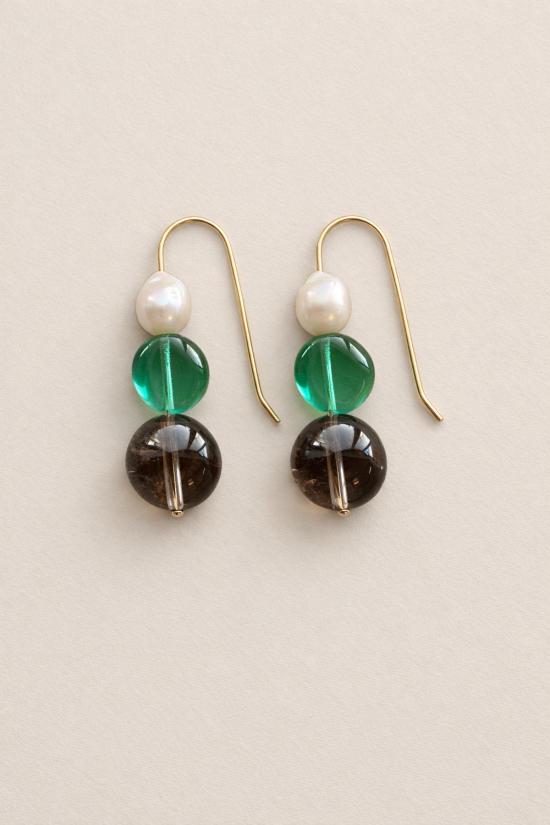  쉬나 마샬 주얼리 이어링 시나 마샬 주얼리 세이지 & 진주 귀걸이 | 골드 필드 - SHEENA MARSHALL JEWELRY