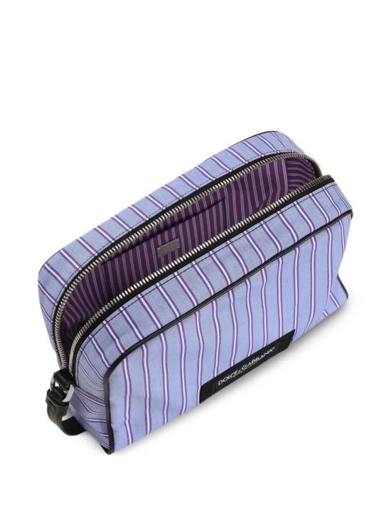 26SS 돌체앤가바나 Calfskin and striped poplin 핸드백 BM2500A0390 8L879 MULTICOLOR AZZURRO - DOLCE & GABBANA