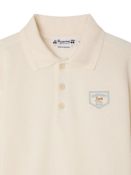 26SS [키즈] 봉쁘앙 폴로 셔츠 S06BTSK00010 102 UPB BLANC LAIT - BONPOINT