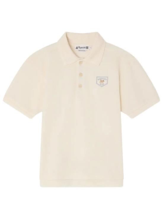 26SS [키즈] 봉쁘앙 폴로 셔츠 S06BTSK00010 102 UPB BLANC LAIT
