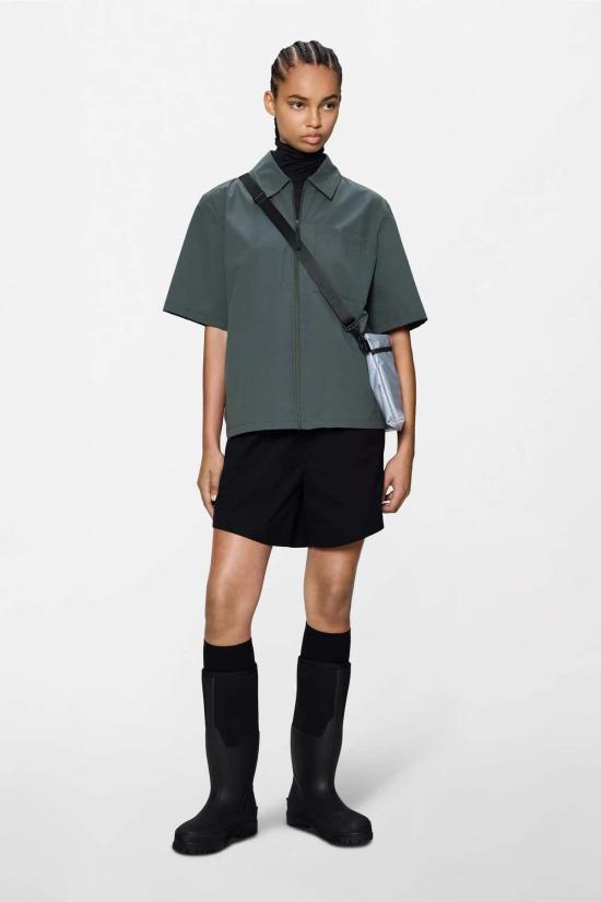  레인스 탑 레인즈 미토 반팔 셔츠 다크 그레이 - RAINS