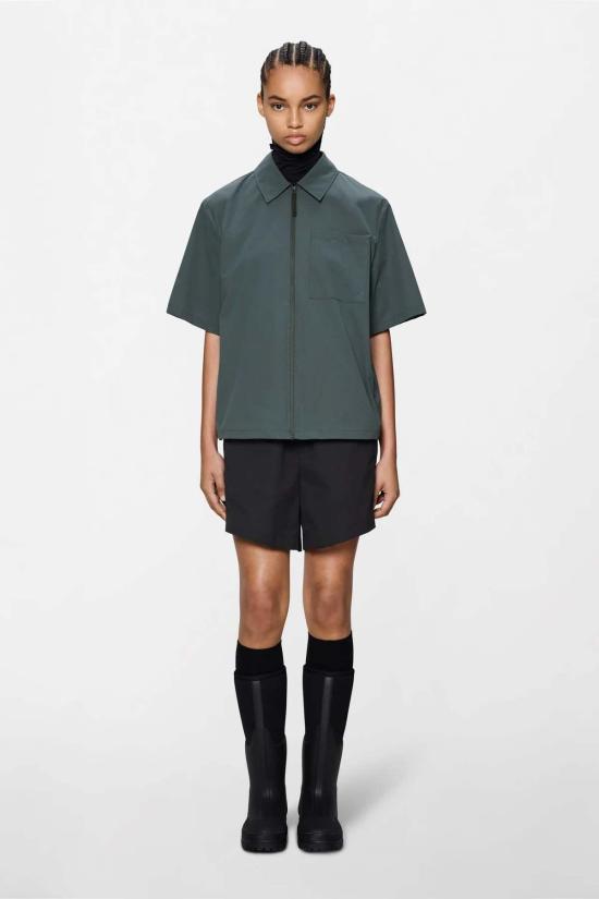  레인스 탑 레인즈 미토 반팔 셔츠 다크 그레이 - RAINS